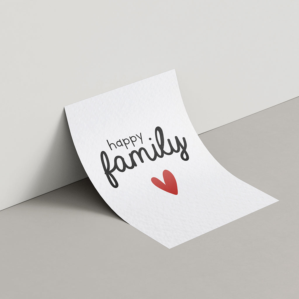 Affiche A4 - Happy family