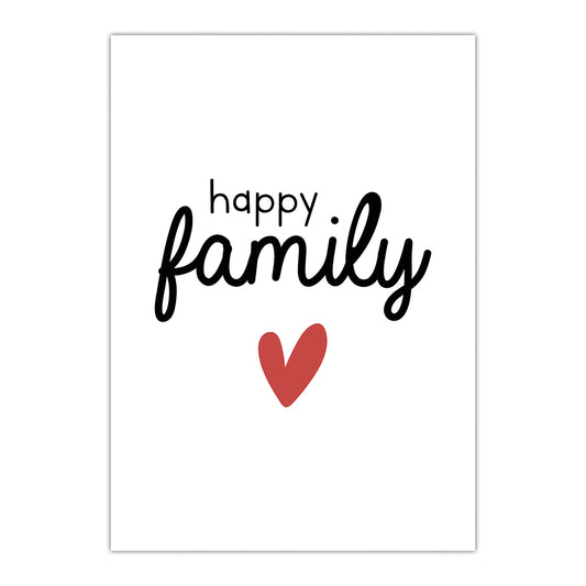 Affiche A4 - Happy family