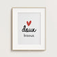 Affiche A4 - Doux bisous
