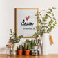 Affiche A4 - Doux bisous