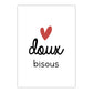 Affiche A4 - Doux bisous
