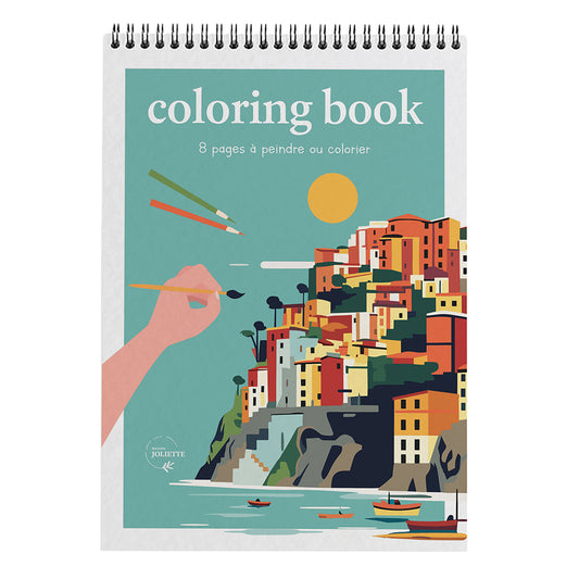 Carnet de coloriage A4 - Voyage Voyage