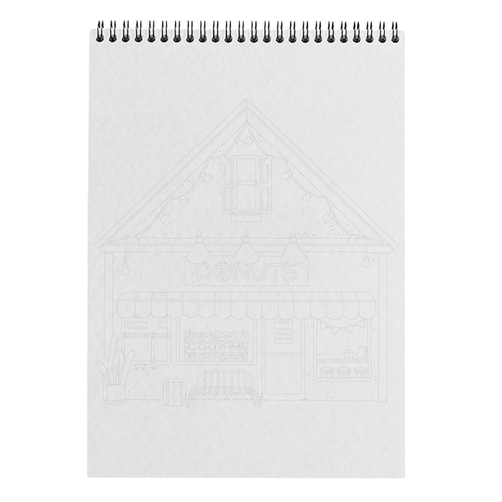 Carnet de coloriage A4 - Boutiques (précommande uniquement pour les pros - livraison courant février)