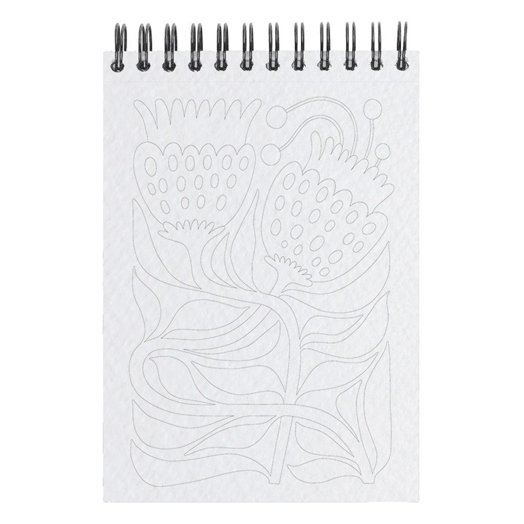 Carnet de coloriage A6 - Tropical