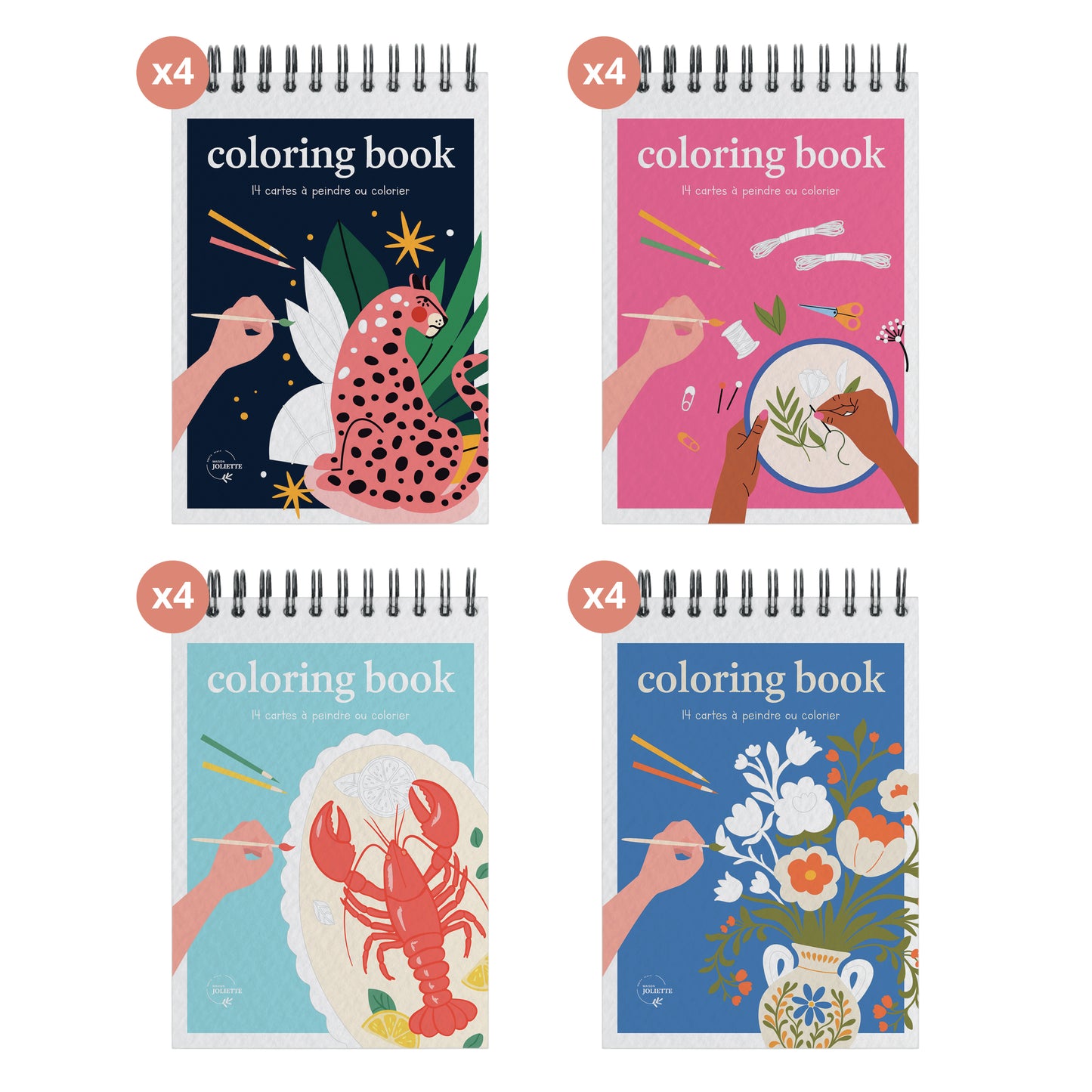 Pack implantation 16 coloriages A6 #2