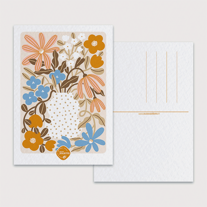 Myosotis &amp; Nasturtium - Postcard