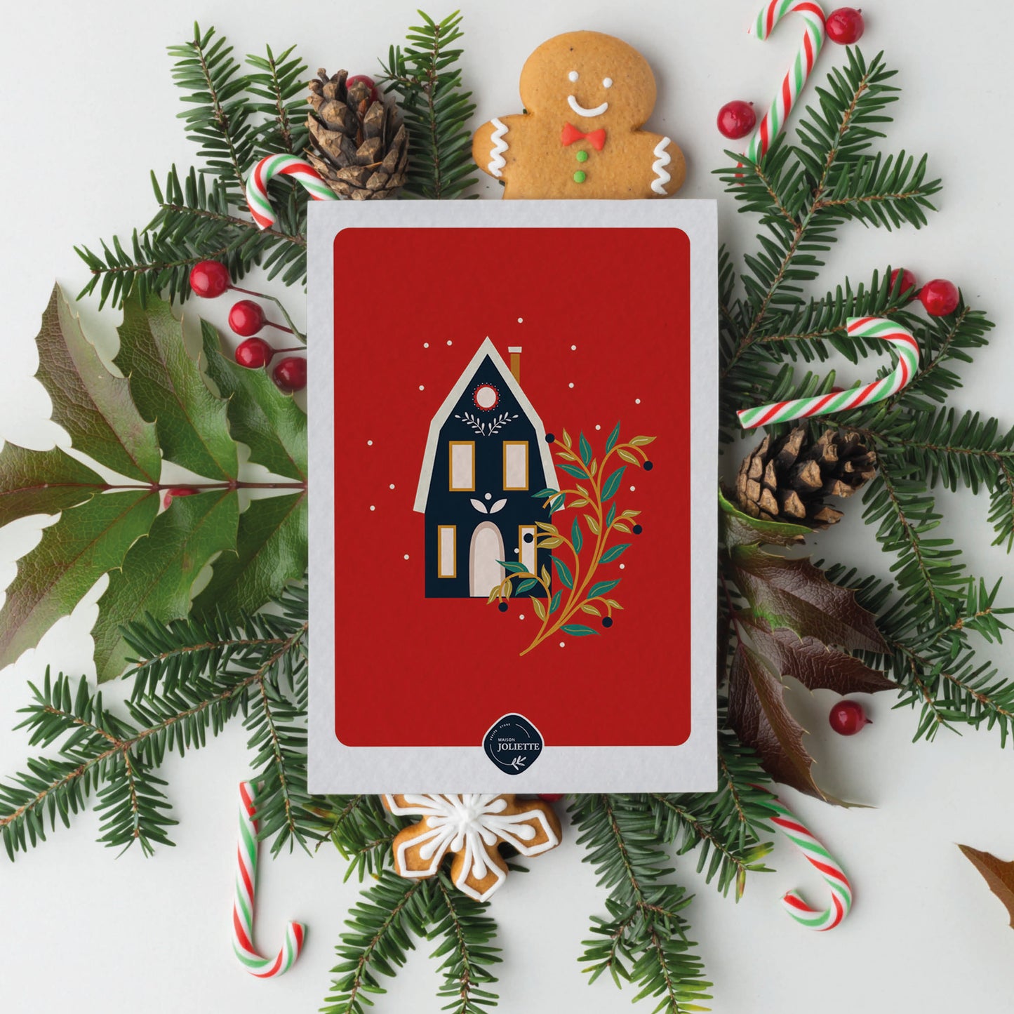 Maisonnette de Noël - Carte postale