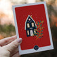 Maisonnette de Noël - Carte postale