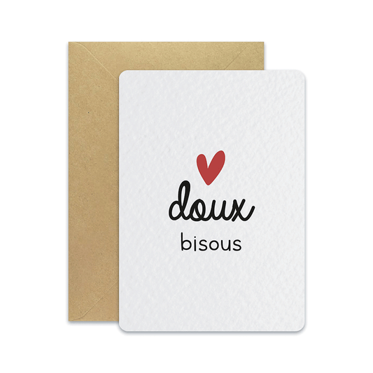 Doux bisous - Carte postale