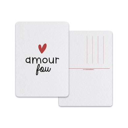 Amour fou - Carte postale