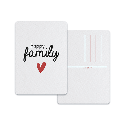 Happy family - Carte postale
