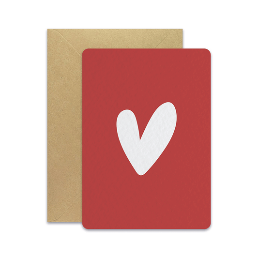 Cœur rouge - Carte postale