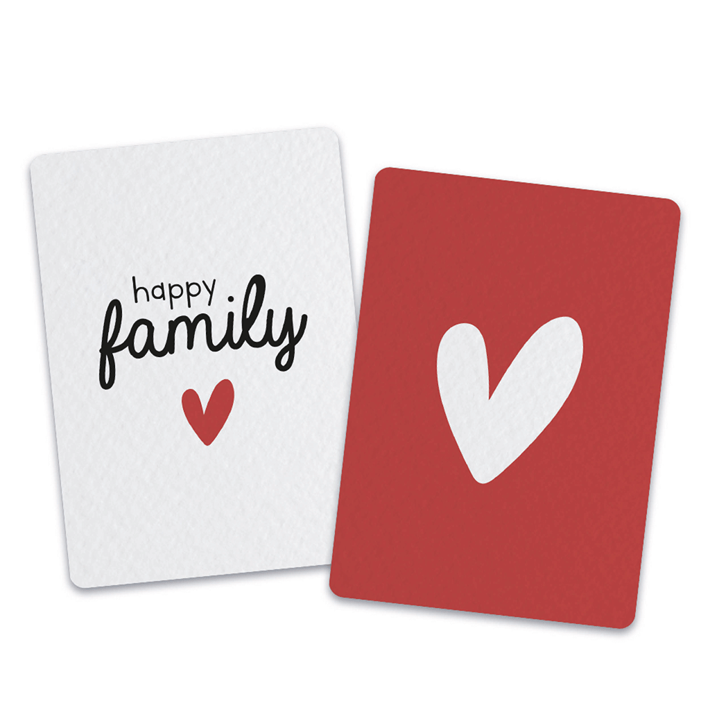 Happy family - Lot de 2 cartes postales