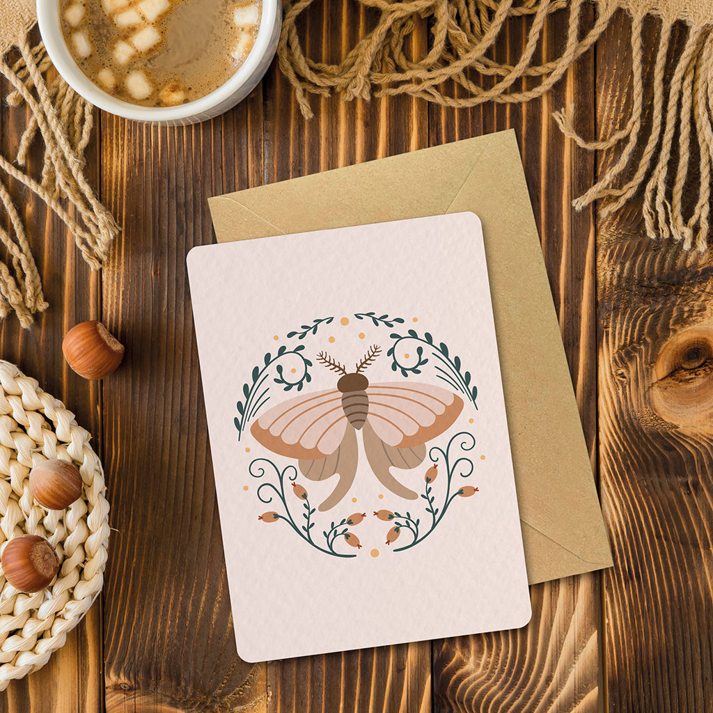 Boho Butterfly Papillon #2 - Carte postale