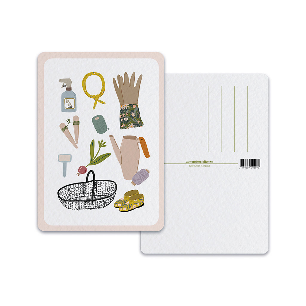 Jardin Secret Outils - Carte postale