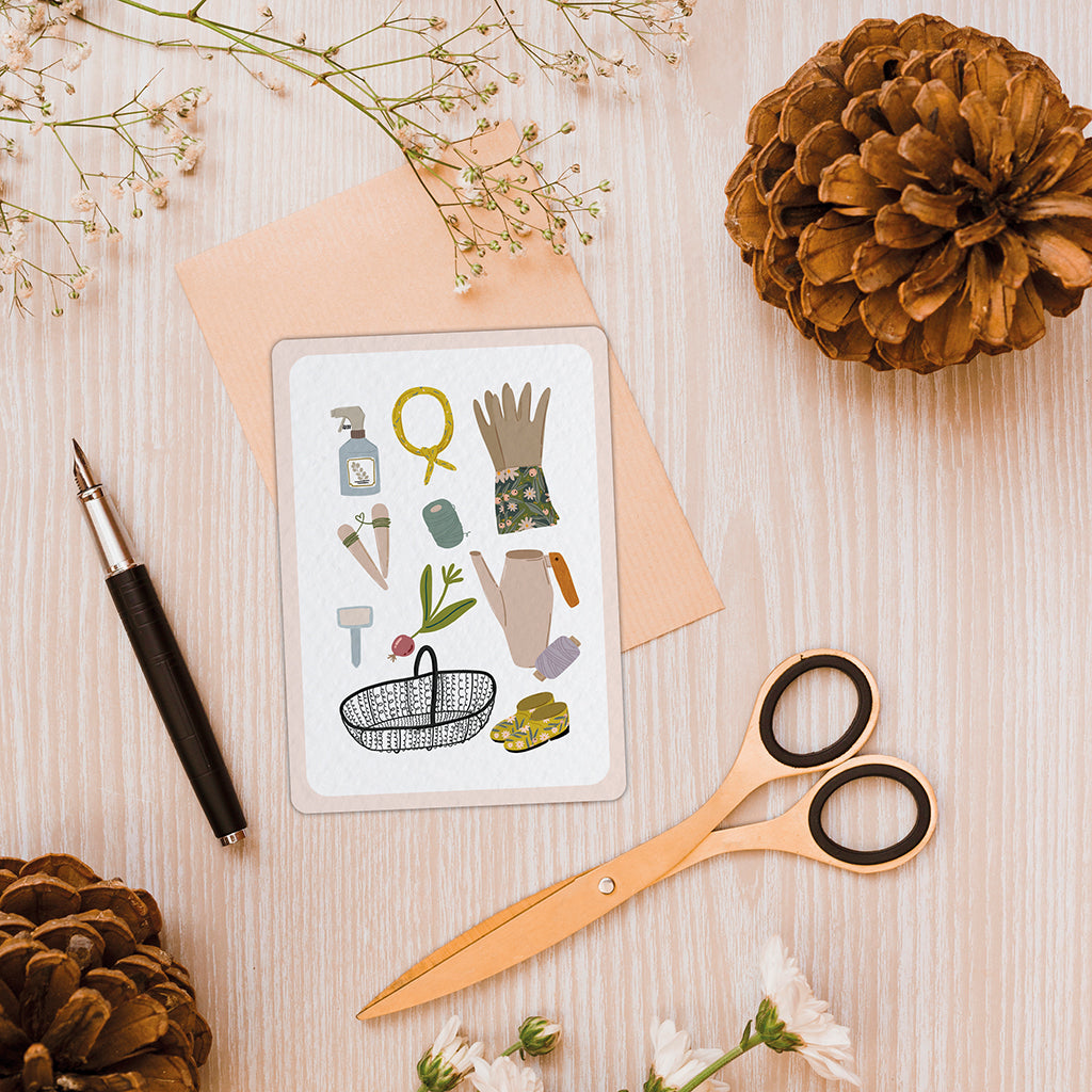 Jardin Secret Outils - Carte postale