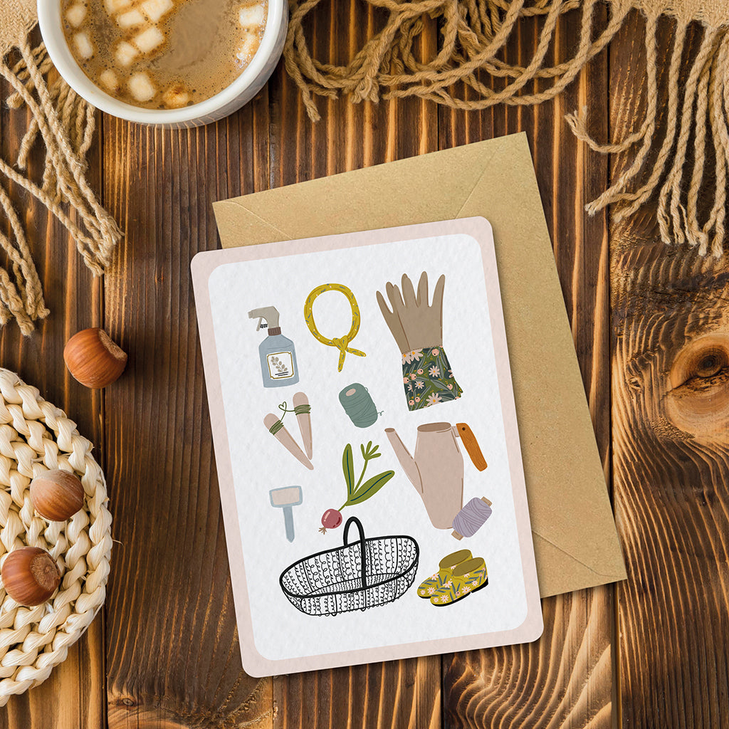 Jardin Secret Outils - Carte postale