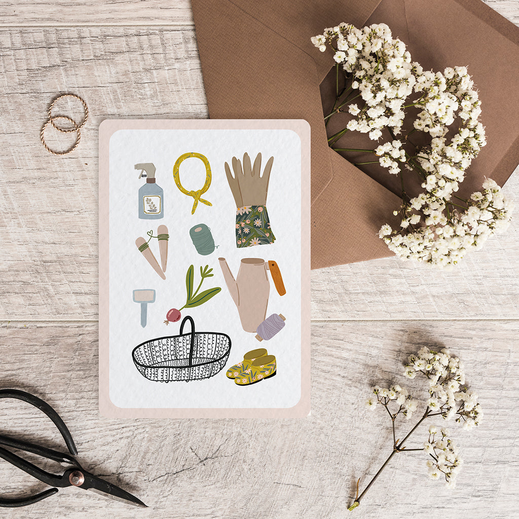 Jardin Secret Outils - Carte postale