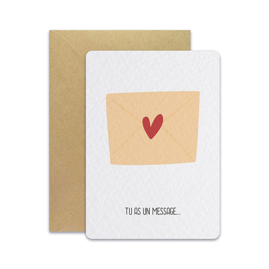 Message - Carte postale
