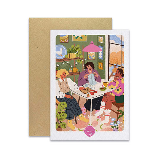 Les copines - Carte postale