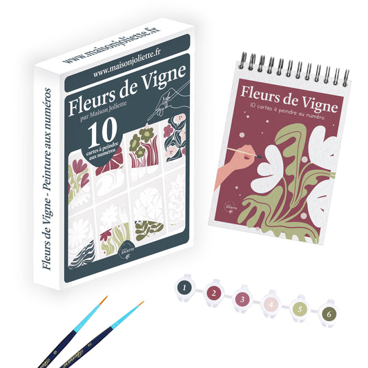 Peinture aux numéros - Fleurs de Vigne (précommande uniquement pour les pros - livraison courant février)