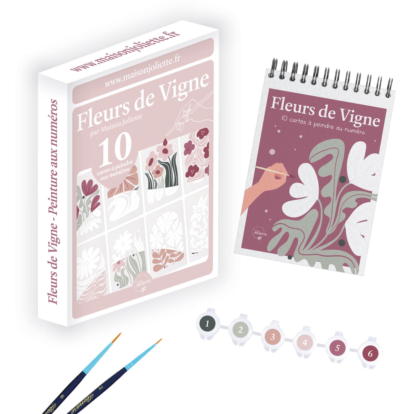 Peinture aux numéros - Fleurs de Vigne