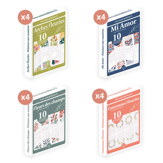 PACK D'IMPLANTATION - 16 kits de Peinture aux numéros