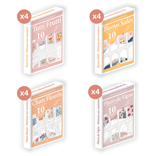 PACK D'IMPLANTATION - 16 kits de Peinture aux numéros #2