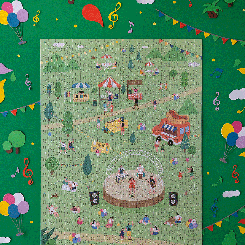 500 piece jigsaw puzzle A festive air