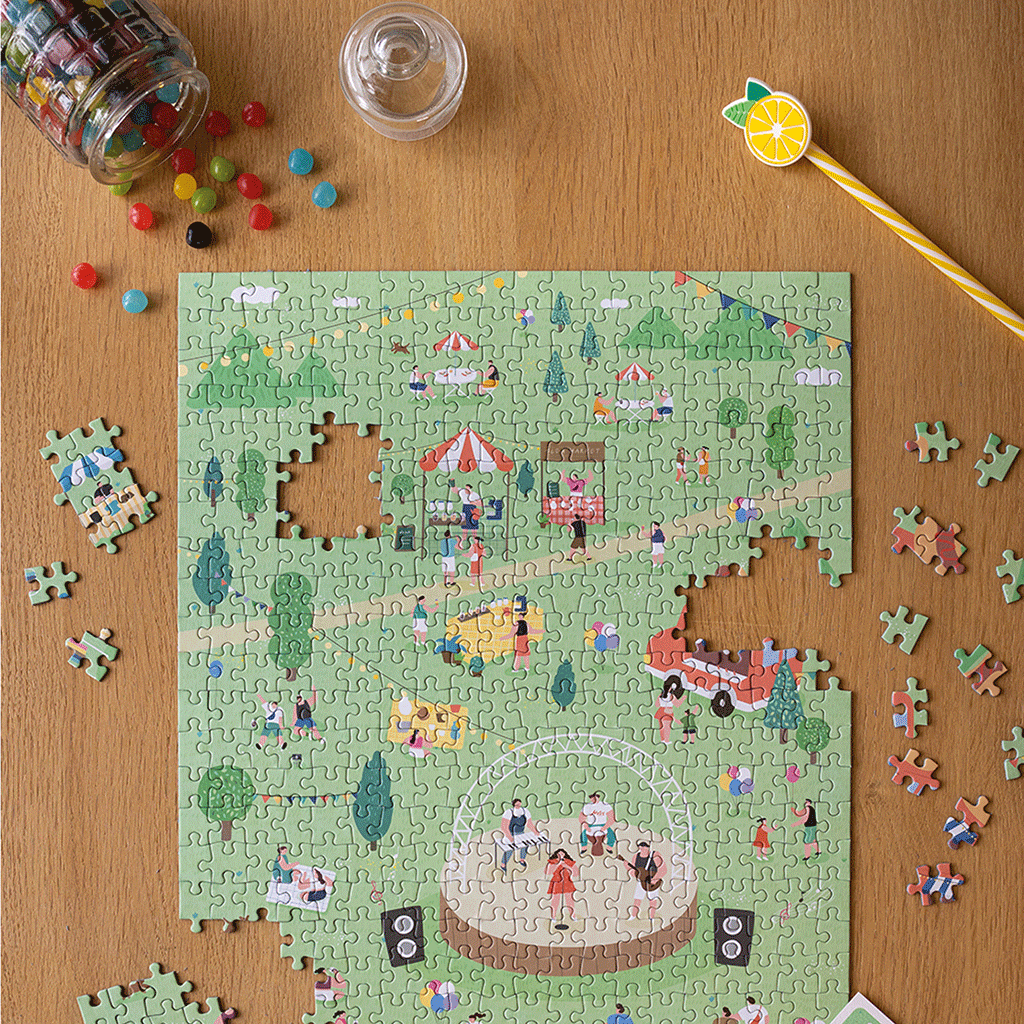 500 piece jigsaw puzzle A festive air