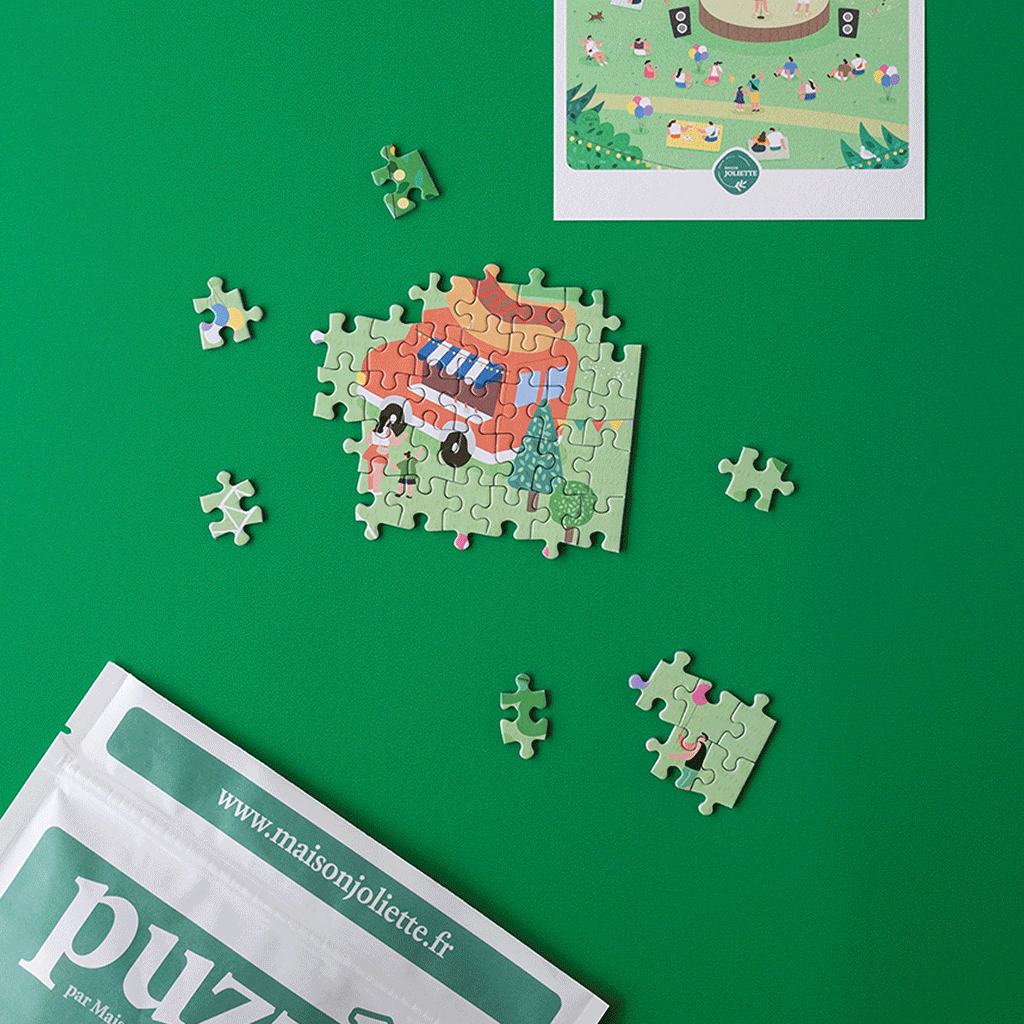 Puzzle décoratif Un air de fête par Maison Joliette