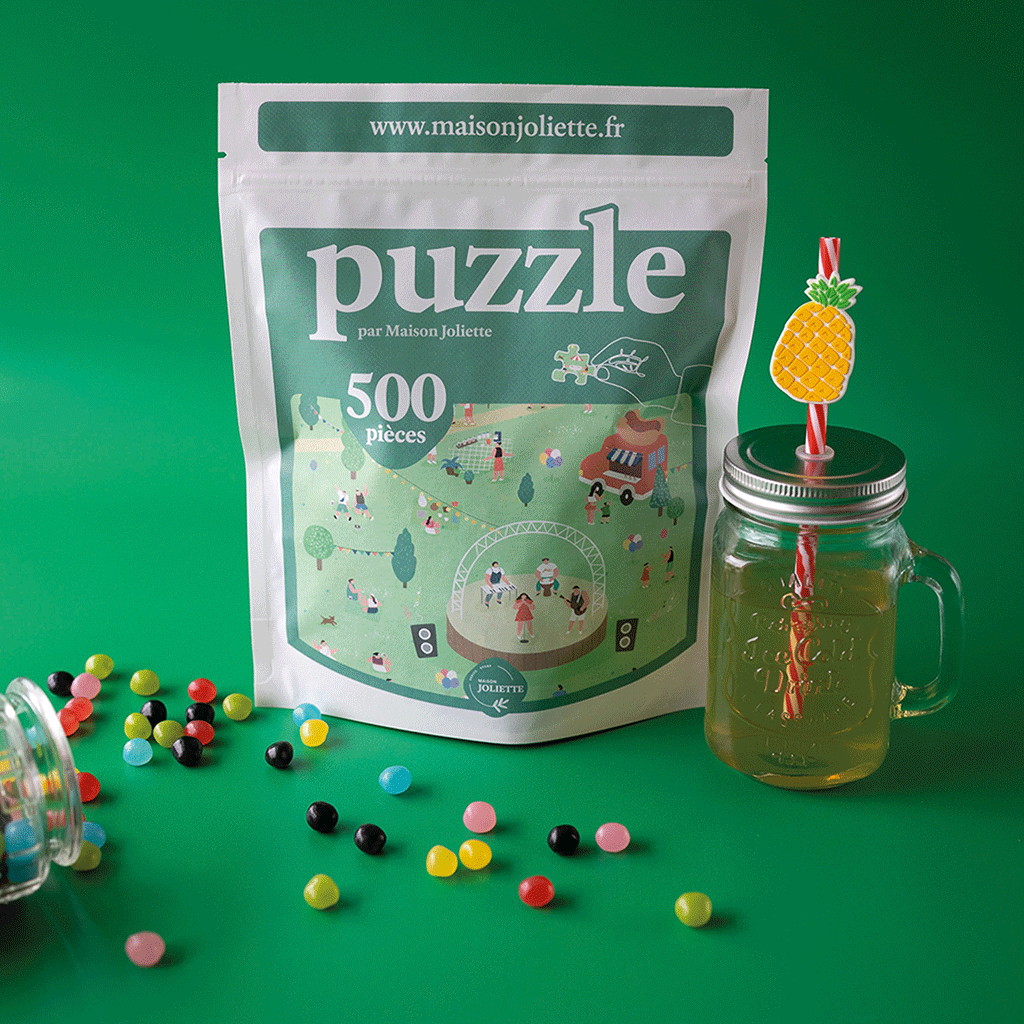 Puzzle fabriqué en france Un air de fête par Maison Joliette