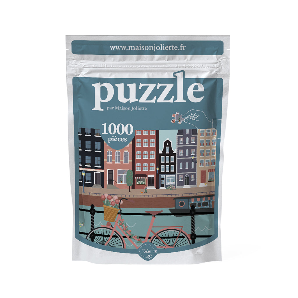 Puzzle 1000 pièces Pédalons au fil de l'eau