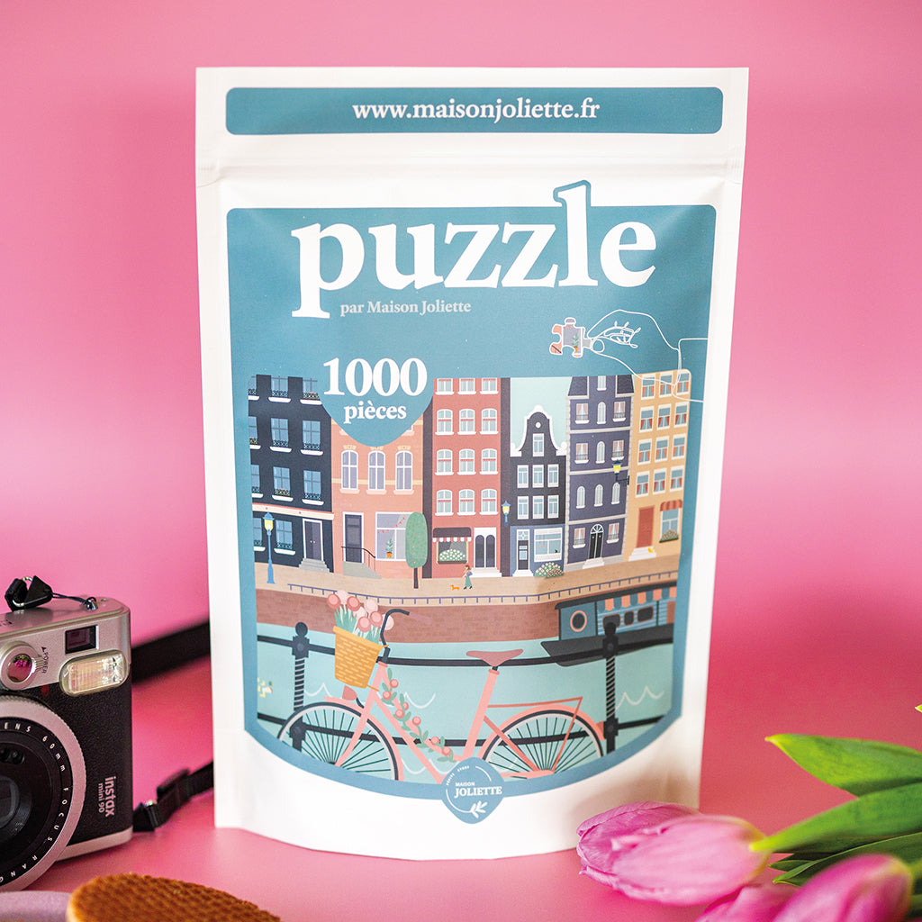 Puzzle 1000 pièces Pédalons au fil de l'eau