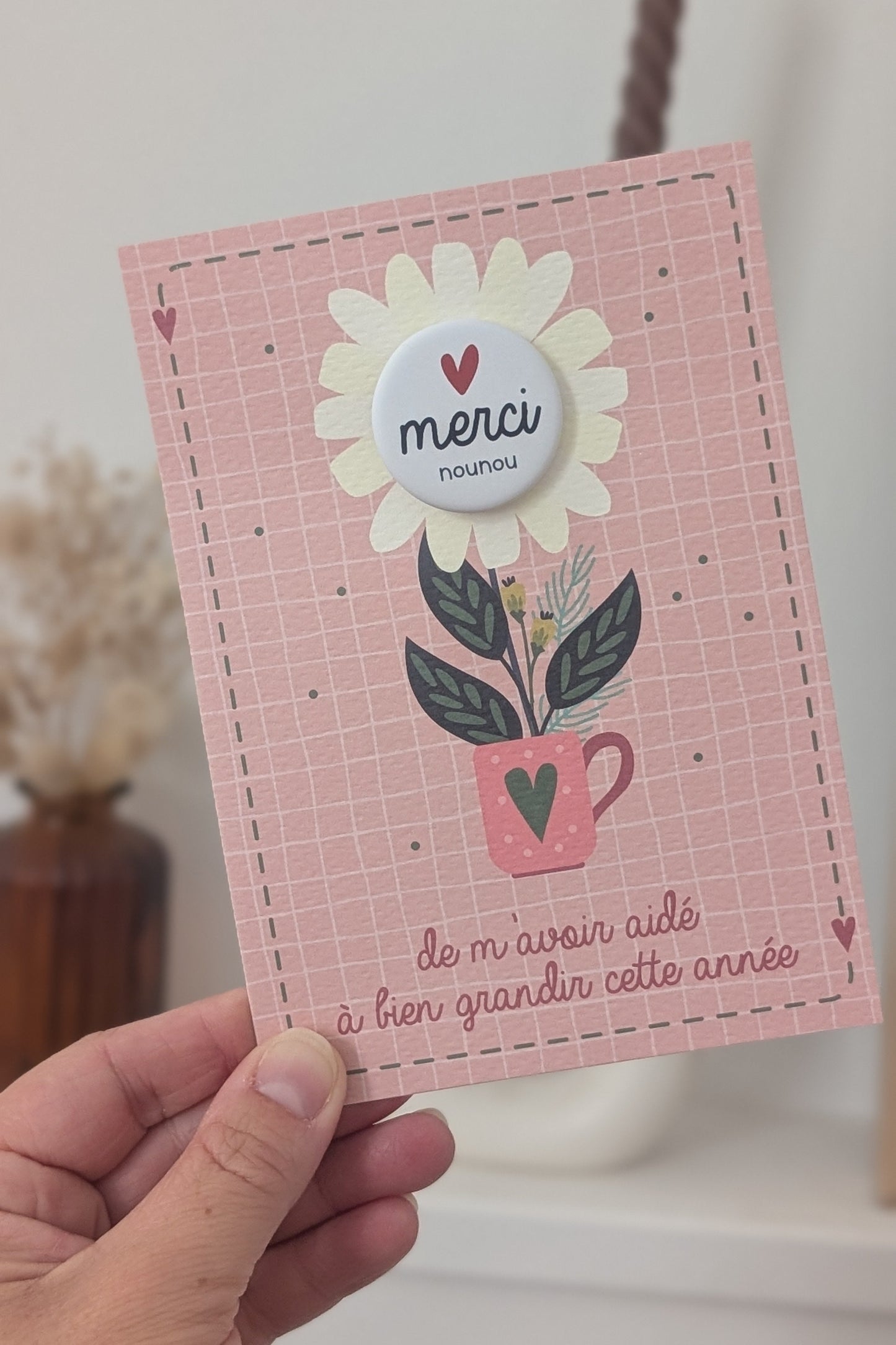 Badge Merci Maîtresse, Maître & Nounou🌼 (Spécial Fin d'année)