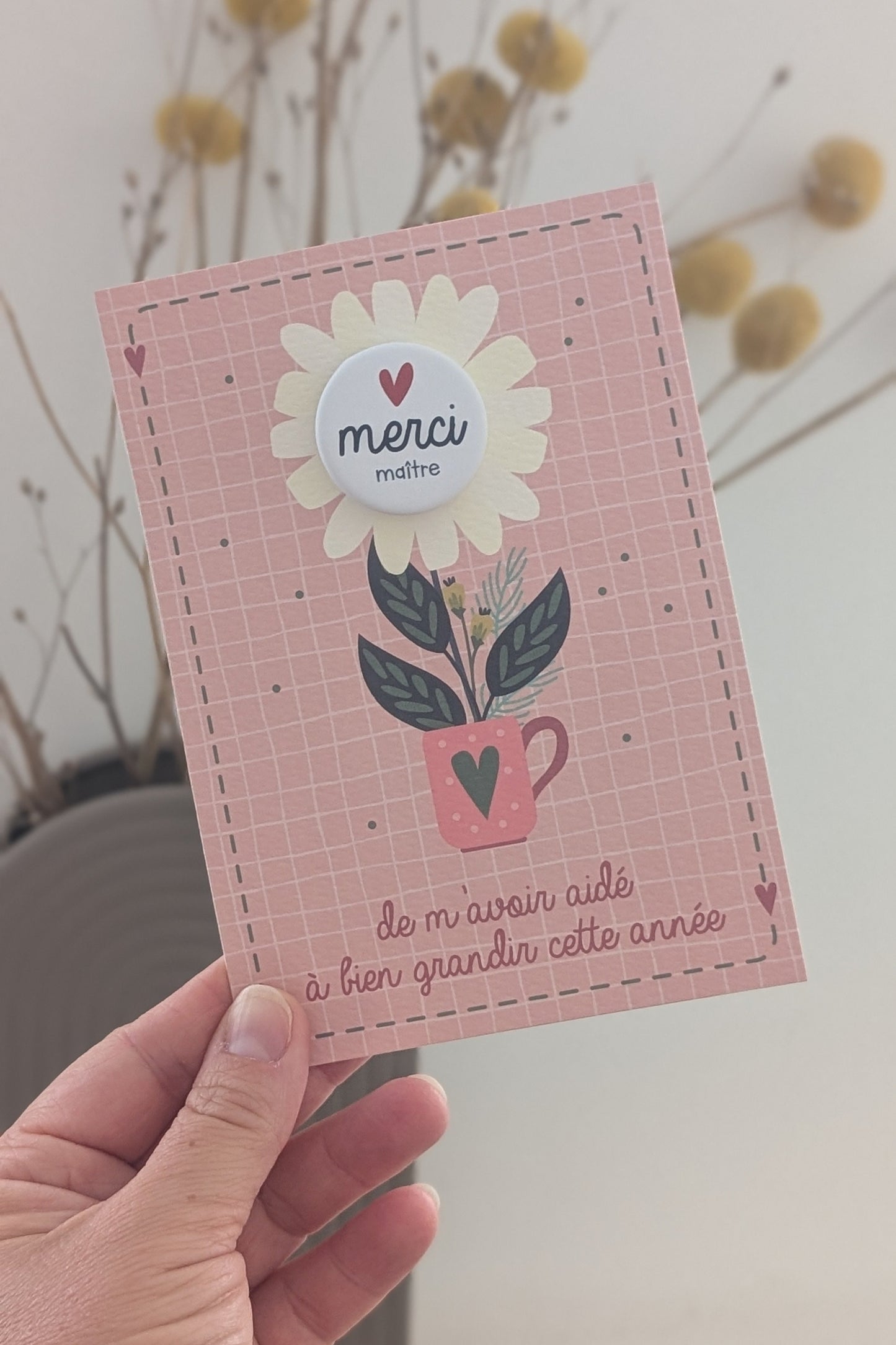 Badge Merci Maîtresse, Maître & Nounou🌼 (Spécial Fin d'année)