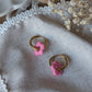 Boucles d'oreilles Méli Mélo "Fleurette" - Rose bonbon mat