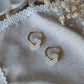 Boucles d'oreilles Méli Mélo "Fleurette" - Blanc transparent