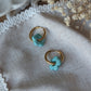 Boucles d'oreilles Méli Mélo "Fleurette" - Turquoise mat