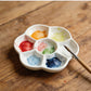 Palette de peinture en céramique - Fleur