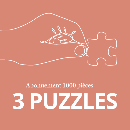 Abonnement puzzle 1000 pièces - 3 puzzles
