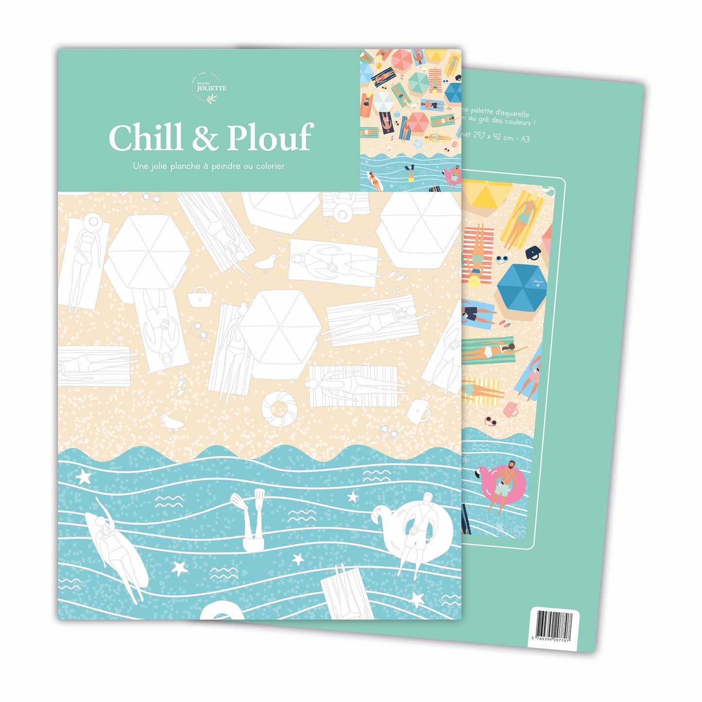 Planche à colorier - Chill & Plouf