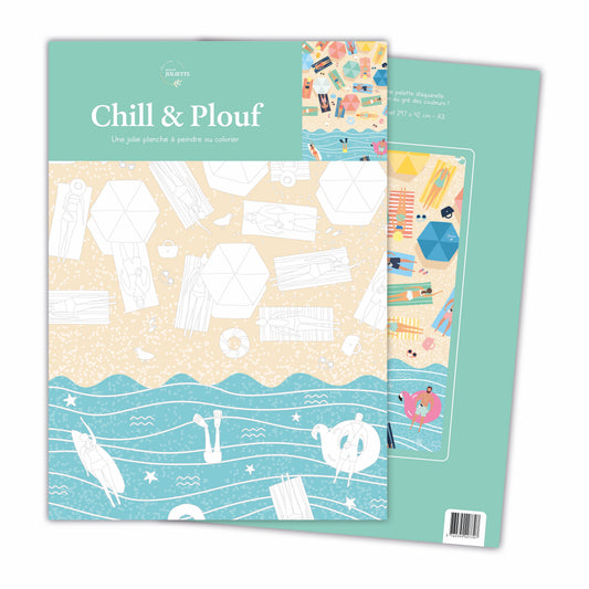 Planche à colorier - Chill & Plouf