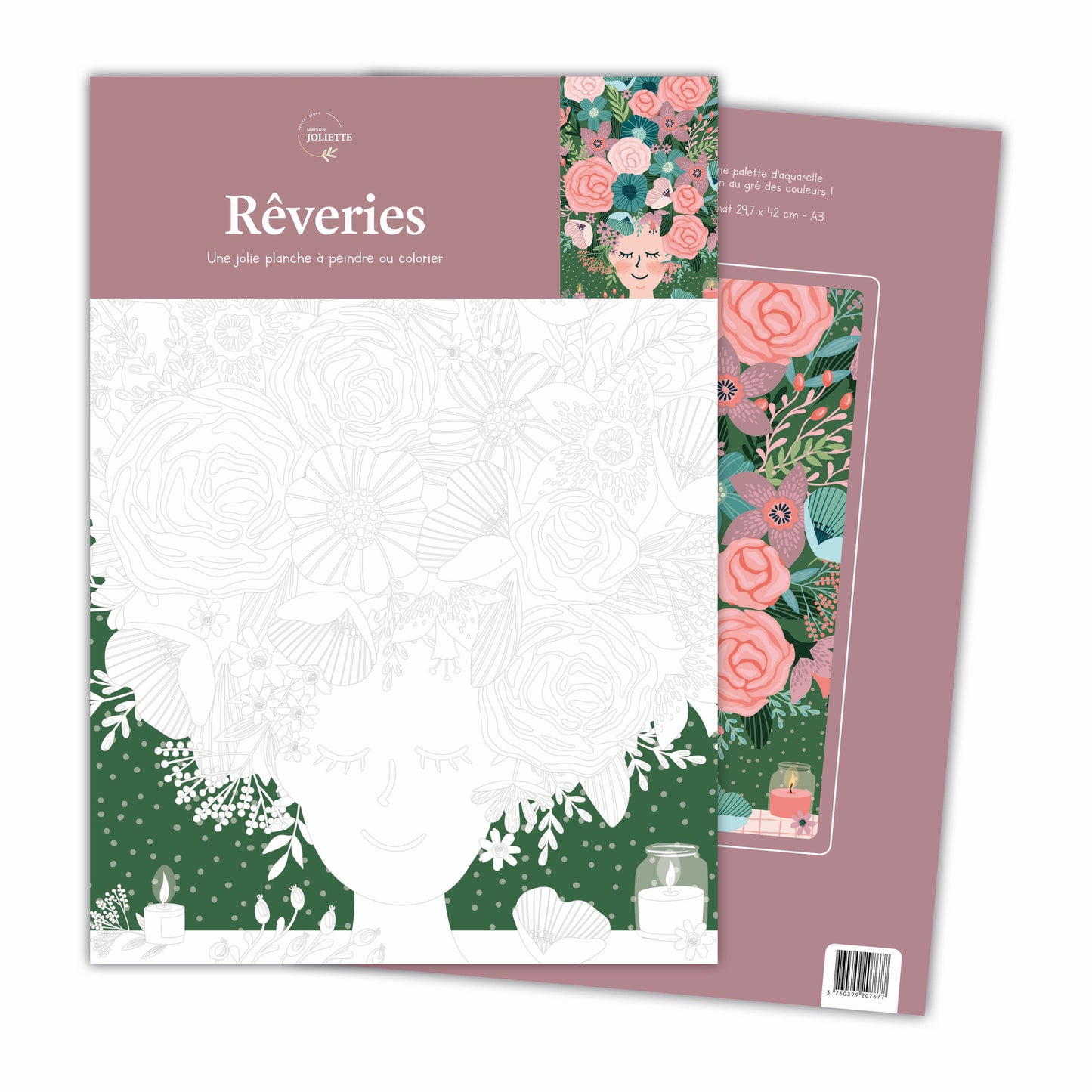 Planche à colorier - Rêveries