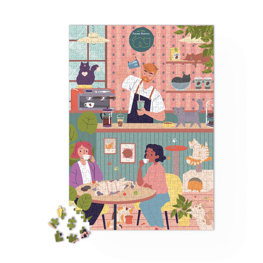 Puzzle 1000 pièces Pause Ronron