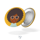 Badge MULTITUDE - Fond jaune